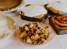 Load image into Gallery viewer, Gluten Free Galaxy vegan stuffing with cinnamon rolls and pies
